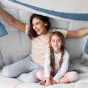 Exclusivo Mezcla Lightweight Reversible Twin Size Comforter Set, Down Alternative Comforter with 1 Pillow Sham, Twin Size Bedding Set for All Seasons, Bluish Grey