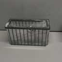 FAMNONE 1 Pcs Magnetic Basket Fridge Dryer Ball Holder for Laundry Room Organization and Storage, Magnetic Lint Bin Home Organization for Laundry Room, Kitchen & Office Class School (Black, L-1pcs)