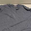 Lucky Brand Burnout Button Notch Shirt, Large