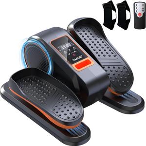 Yagud nder Desk Elliptical Machine, Electric Leg Exerciser as Seen on TV for Senior, Quiet Portable Seated Pedal Exerciser Machine with Remote Control, 12 Adjustable Speeds for Home Office