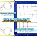 W.F&STAUB Sport Regulation Size Indoor/Outdoor Professional Volleyball Net with Steel Cable Top and Bottom, Volleyball Net for Beach Backyard Schoolyard