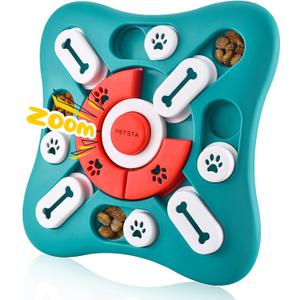 PETSTA Dog Puzzle Toys, Treat Dispensing Dog Enrichment Toys for IQ Training and Brain Stimulation, Interactive Mentally Stimulating Toys as Gifts for Puppies, Cats, Dogs