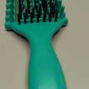 Curly Hair Brush, Curl Defining Brush with Soft Boar Bristles Detangling Tangled Glides, Wide-Teeth Design Effortlessly Shaping & Defining Curls, Curling Definer for Wet & Dry Hair (Green)