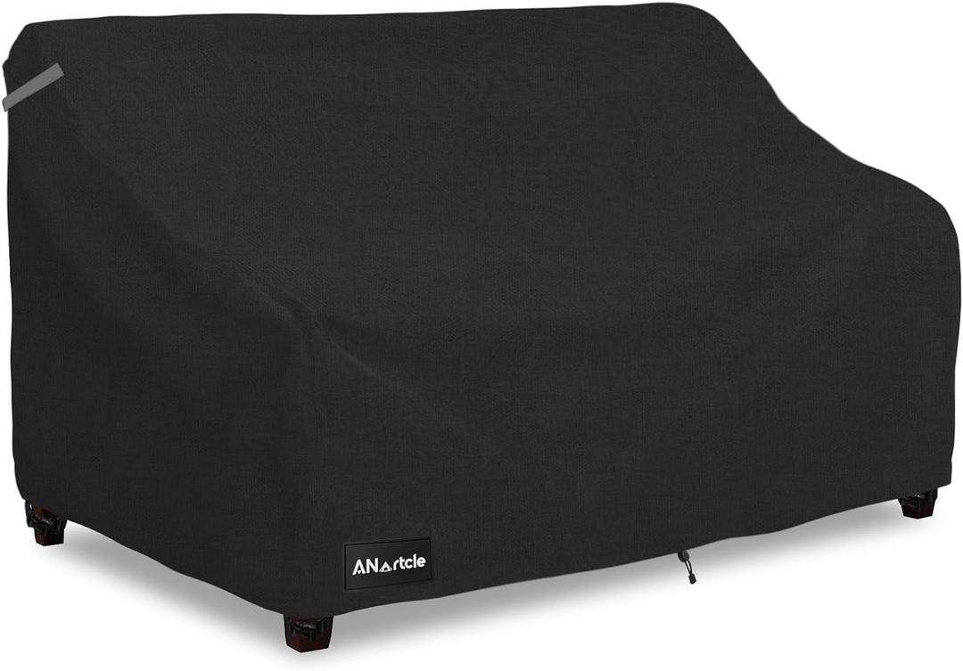 3-Seater Patio Sofa Cover,76W x 32.5D x 33H Inches Outdoor Couch Cover,100% Waterproof Heavy Duty Patio Sofa Covers,Patio Furniture Covers,Black
