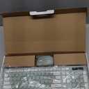 Wireless Keyboard and Mouse Combo, Full-Sized Wireless Keyboard and Adjustable DPI Mouse, 2.4GHz USB Receiver, Silent Keyboard and Mouse for PC, Windows, MAC, Desktop, Laptop (Avocado Green)