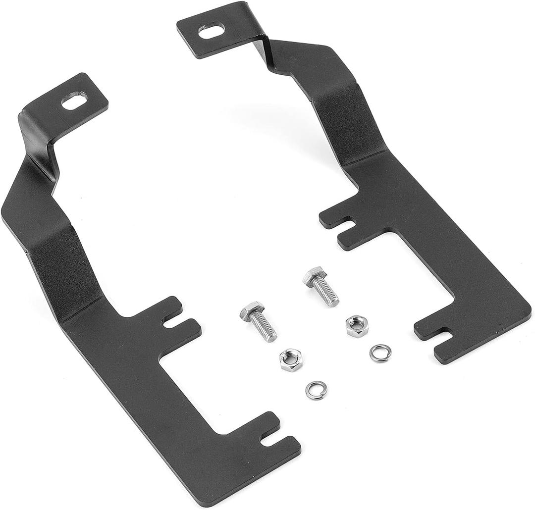 WeiSen Ditch Hood Hinge Light Mounting Brackets Compatible with Chevy Silverado 1500 2014-2018 for Auxiliary Off Road Work Light Pods