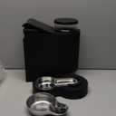 Gardner Pet Automatic Gravity Cat Food Feeder and Water Dispenser Stainless Steel Two-in-One Set Large Capacity Dispenser for Pets Dogs, Puppies, Kittens-(0.8 Gallons x 2) (Black)