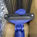 Adjustable Metal Leaf Rake Long Handle, Garden Rakes for Lawns Heavy Duty Leaves with Expandable Head 8-17", Yard Women Kids Rake for Gardening RV Camping