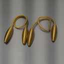 2-Pack Curtain Holdbacks Curtains Tiebacks Home Decorative Window Drape Twist TieBacks Random Modelling Curtain Holdbacks (Gold)