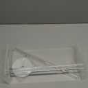 9 Disks Adjustable Acrylic Label Dispenser Sticker Roll Holder Organizer Clear Label Stand for Office and Home Use