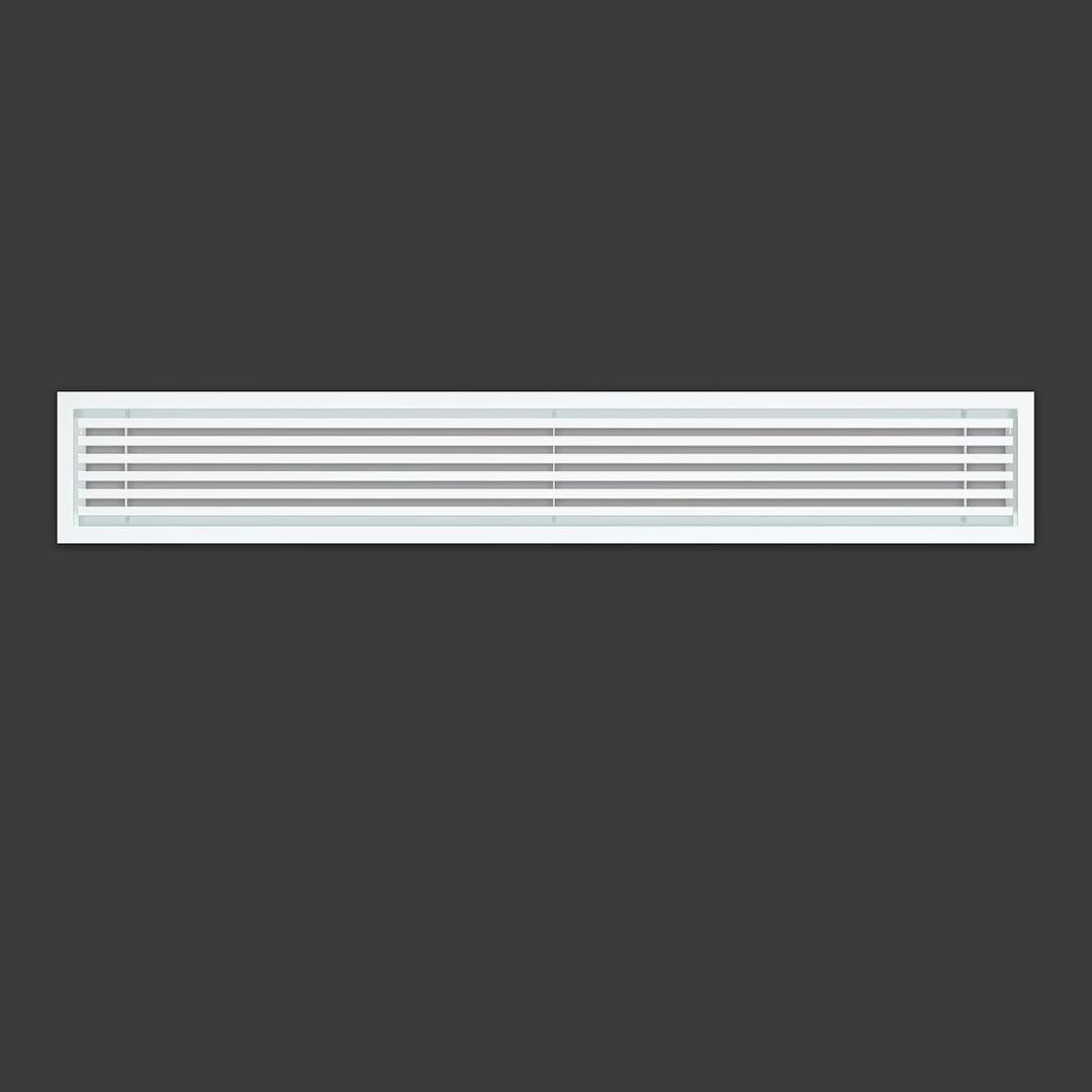 Linear Bar Air Grille 24" X 4", Aluminum Air Supply/Return Grilles,Easy Air Flow,Removable Grille/Door-HVAC Air Vent Cover,White[Outer Dimensions: 24.8"w X 4.8"h]