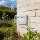 Cabilock Weatherproof Outlet Cover, Flip Double Position Socket Box, 86-Type Thickened Self Adhesive Switch Plug Splash Box for Bathroom Kitchen, Outdoor Receptacle Protector, 7.94X4.76X2.95inch (20.20X12.10X7.50CM, Transparent)