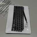 LanBaiLan Compatible for New MacBook Air 13 inch 2020 2019 2018 Release A2337 M1 A2179 A1932 Retina Display with Touch ID Plastic Leather Texture Protective Case & Keyboard Cover, Green Flower