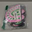 Haooryx St. Patrick's Day Wooden Centerpiece Decoration - 5 Pcs Green Pink Shamrock Wood Detachable Centerpiece Irish Lucky Shamrock Table Topper Sign for St. Patrick's Day Spring Party Decor Supply