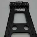 Delxo 17.5 Inch Folding Step Stool, Foldable Stool for Adults with Safety Lock, Portable Collapsible Plastic Step Stool, Non Slip Folding Stools for Kitchen Bathroom Bedroom Up to 400LBS,(Black 1PC)