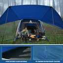 H&ZT 2in1 6-Person Huge SUV Tent Car Tailgate Tent with Porch, 10' x 10' Tent Attachment to SUV Car with 6' x 7' Screen Room Vestibule Awning Porch