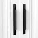 Peaha 10 Pack 3-3/4 inch Black Drawer Pulls Black Kitchen Cabinet Handles Long Cabinet Handles Modern Cabinet Pulls