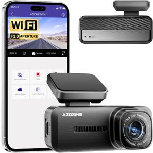 Azdome M200 Mini Dash Cam WiFi Dashcam, 1080P Front Dash Camera for Cars, Hidden Car Camera with 24H Parking Mode G-Sensor Night Vision, AZDOME APP, Loop Recording, Support 128GB Max, Easy to Install