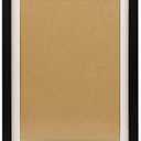 FUNTRESS 10x14 Picture Frame for Wall Hanging Family Photo Frame Wood Living Room Document Collage Frame with Mat (10x14 inch, Black)