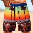 GINGTTO Men's Beach Shorts Bathing Suits with Mesh Lining (XS)