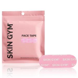 SKIN GYM Face Tape, 128 Pre-Cut Strips for Overnight Anti-Aging Treatment (Pink)