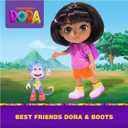 Dora, Best Friends Dora & Boots Set, 6-inch Doll with Clothes, Backpack & Boots Toy Figure, Kids Toys for Girls & Boys Ages 3 and Up