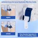5-Pack 1000ML Leg Bags for Urine Collection, Comfortable & Discreet with Easy Flip-Tap Drain, Leak-Proof Design for Active Lifestyle