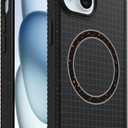 OtterBox Sole Series Phone Case for iPhone 13, iPhone 14, iPhone 15, iPhone 16e, iPhone 17e - Midnight Circuit - Grippy iPhone Case, Protective Phone Case with Strap, Magsafe Black