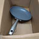 GreenPan Lima Hard Anodized 10" Frying Pan Skillet, Wood Spatula, Ceramic Nonstick, PFAS-Free Nontoxic Pots and Pans, Oven & Broiler Safe, Stainless Steel Handle, Cookware for Eggs & Omelet, Gray