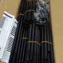 VTRIN 10 Tier Shoe Rack Tall Large Capacity Wide Shoe Organizer with Two Hooks Sturdy Metal Shoe Shelf for Entryway, Closet, Bedroom (Black)