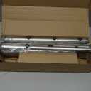 Satin Nickel Curtain Rods 18 to 144 Inches, 1 Inch Modern Drapery Rods, Adjustable Heavy Duty Curtain Rod, with Twisted Cage Finial for Home & Office (18"-144"Satin Nickel)