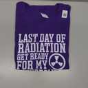 Radiation Therapy Oncology Chemo Last Day of Radiation T-Shirt, Size M Ladies