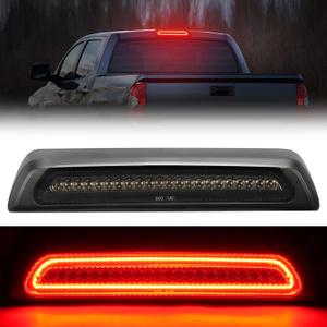 BORDAN Third Brake Light Stop Lamp Fit for 2007-2020 Tundra LED 3rd Brake Lights Rear Cargo Lamp High Mount Stop Light Smoked Lens Assembly