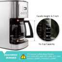 14-Cup Glass Replacement Coffee Carafe Compatible with Cuisinart Coffee Maker Models DCC-2200, DCC-2600, DCC-2800, DCC-3200, and DCC-3200P1, Coffee Pot Decanter Pitcher, Black Handle (EXP 07/07/26)