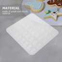 3 x PRETYZOOM Mini Skull Gummy Mold, Silicone 40-Cavity Skull Head Ice Cube Tray, Halloween Skeleton Baking Mold for Chocolate, Candy, Jelly, Dog Treats