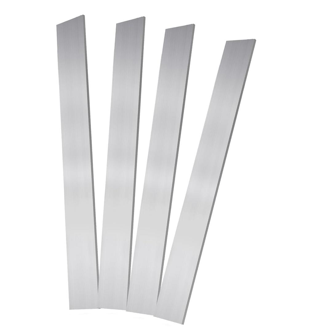 80CRV2 Steel Flat Stock Cold Rolled Carbon Steel Bar for Knife Making 12"x1.5"x 1/8"(4 Packs)