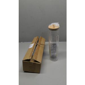 Acrylic 11 inch Long Matches Holder with Lid Sticker Farmhouse Match Holder for Fireplace Farmhouse Decor (No Include Matches)