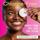 Swisspers Premium Cotton Rounds  100 Count (Pack of 6) - 100% Pure Cotton - Soft, Absorbent, Hypoallergenic Pads for Makeup Removal, Skincare, Baby Care and Facial Cleansing - Lint Free