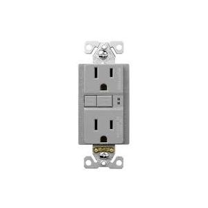 Eaton TRGF15W Slim Tamper Resistant GFCI Receptacle 15A 125V, White