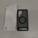 TORRAS Strong Magnetic & Seamless Stand for Samsung Galaxy S25 Ultra Case, Fit for MagSafe, Mil-Grade Drop Protection, Kickstand for Samsung Galaxy S25 Ultra Case, Translucent Back/Black Edge