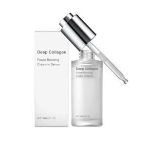 Deep Collagen Anti Wrinkle Cream in Serum 30ml, Deep Moisturizing Essence with Hyaluronic Acid For Soft/Smooth Skin, Reduces Dryness & Fine Lines, Boosts Elasticity, Korean Skincare, 1.01 fl.oz