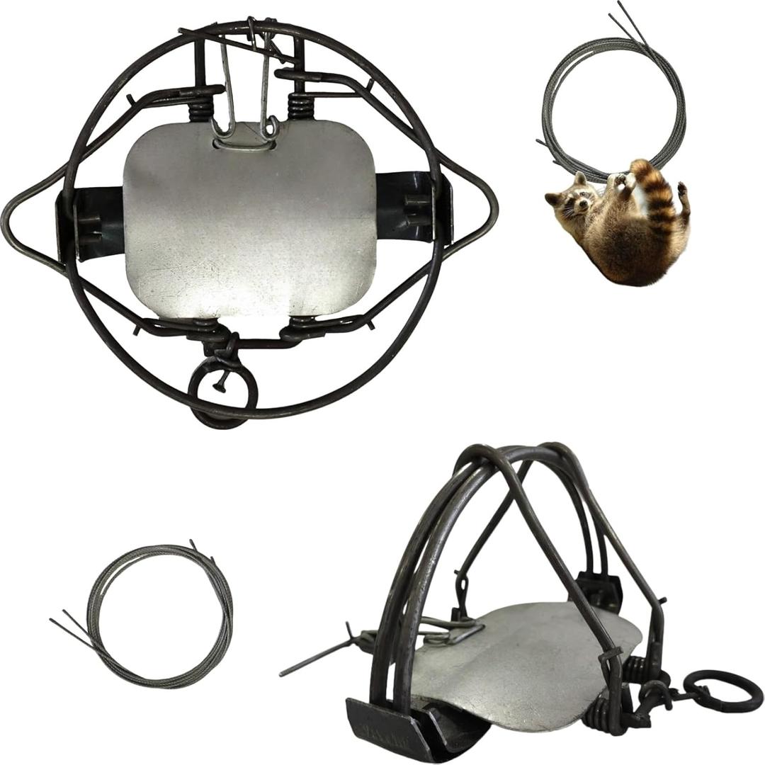 2-Pack 6Inch Humane Mole Trap - Reusable Outdoor Animal Catcher for Farm, Gardens and Yard Easy Set-up