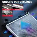 CU13191 Replacement Radiator for 2011-2014 Sonata 2.4L, 2014-2015 Optima, 2011-2013 Optima 2.4L, 2012-2017 Azera, 2014-2016 Cadenza, 2012-2013 Sonata, Automotive Radiators