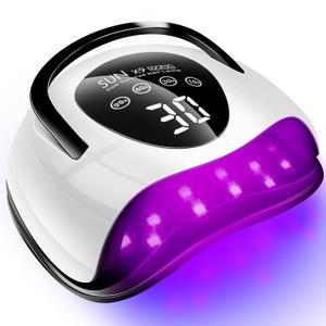 268W LED UV Light Dryer for Nails Gel Polish with 57 Lamp Beads 4 Timer Setting & LCD Touch Display Screen, Auto Sensor, Professional Nail Lamp