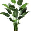 6.5ft Artificial Silk Bird of Paradise Palm Tree (78in) with 17 Trunks Faux Tree and Plastic Nursery Pot, Fake Plant for Office House Farmhouse Living Room Home Decor (Indoor/Outdoor)