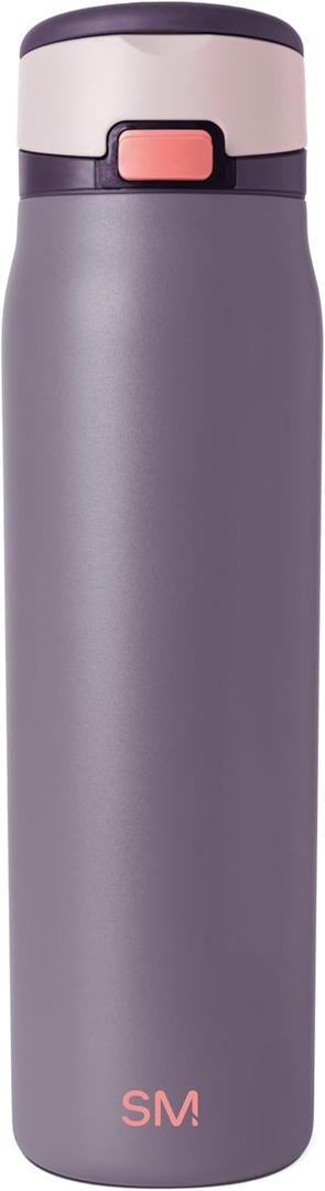 Simple Modern Mesa Loop Water Bottle with Covered Straw and Handle | 30oz Cup Holder Friendly Insulated Stainless Steel Bottles for Travel, Sports and School | Iris Sage