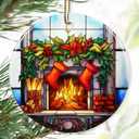 2 x Christmas Ornament, Stocking Hanger Ornament, Christmas Decorations for Tree, Heirloom Keepsake, Gift Idea