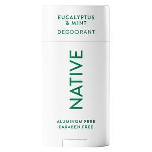Native Aluminum Free Deodorant, Eucalyptus & Mint, 72 Hour Odor Control, for Women & Men, Contains Naturally Derived Ingredients, 2.65 oz