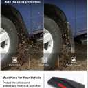 Kiwi Master Mud Flaps for 2009-18 Dodge Ram 1500/2500/3500, 2019-2024 Ram 1500 Classic (with OEM Fender Flares, Single Rear Wheels), Heavy Duty Front & Rear Mud Guards, No Drill, 4 Pcs Set