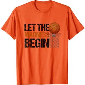 Funny Let the Madness Begin Basketball Bracket Players Lover T-Shirt L